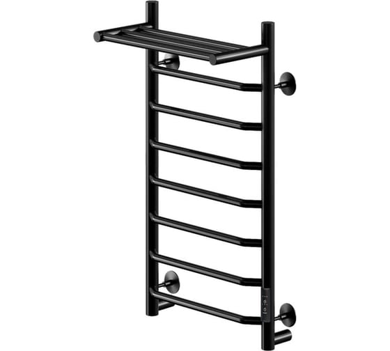 Изображение товара Полотенцесушитель электрический Comfysan с/т Scola EC-8 80/40 с полкой, черный 016937