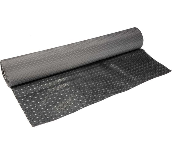 Изображение товара Напольная дорожка в рулоне QZRP ПВХ 1,2х5м, Елочка ПВХ черный 1,2х5м, Елочка