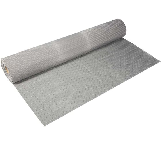 Изображение товара Напольная дорожка в рулоне QZRP ПВХ 1,2х3м, Елочка ПВХ серый 1,2х3м, Елочка