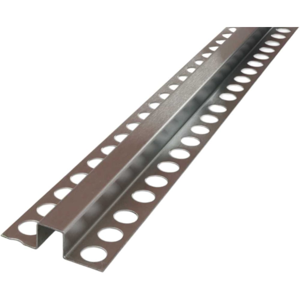 Изображение товара Разделительный профиль из нержавеющей стали РУССКИЙ ПРОФИЛЬ РПН-22 15х10 серебро сатин