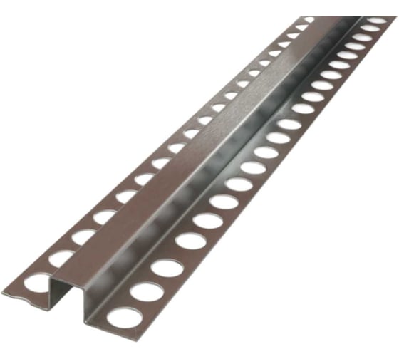 Изображение товара Разделительный профиль из нержавеющей стали РУССКИЙ ПРОФИЛЬ РПН-22 15х10 серебро сатин 0,5мм AISI 201 2,7м 4680427163005