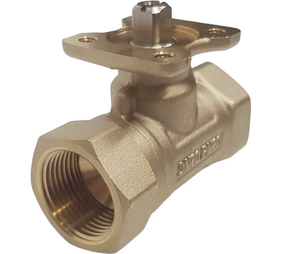 Изображение товара Двухходовой шаровой кран TECHNO 2020В латунный, под привод DN20, G3/4, КVS 6.3 640220-2