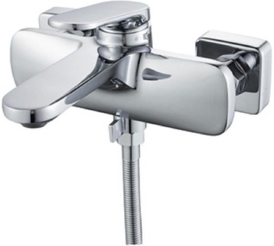 Изображение товара Смеситель для ванны и душа ALOUTE с коротким изливом, однорычажное управление, хром, алюминиевый сплав A2102