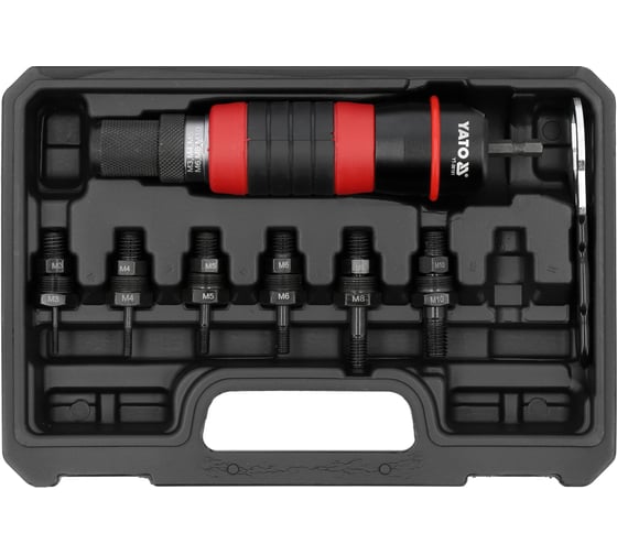 Изображение товара Адаптер для резьбовых заклепок YATO М3-М10 YT-36191