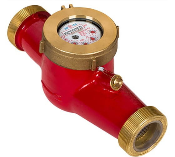 Изображение товара Счетчик воды ЭКО-М ЭКОМЕРА-50 универсальный антимагнитный, Ду50, L300, включает КМЧ, чугун Э-50У-300-СК