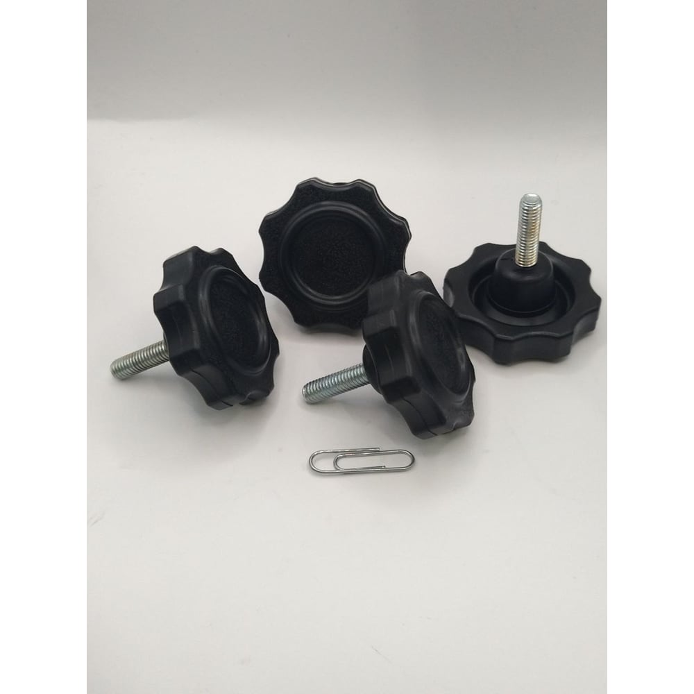 Изображение товара Болт-винт барашек М6 х 20мм фиксирующий сталь оцинкованный 4 шт ББ-РПА-6/20-04