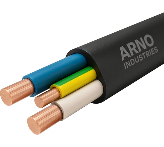 Изображение товара Кабель силовой ARNO INDUSTRIES 100м ВВГнг(А) 4х2.5-0.66 однопроволочный нг низкое дымо-газовыделение для силовой проводки ТРТС 2921895