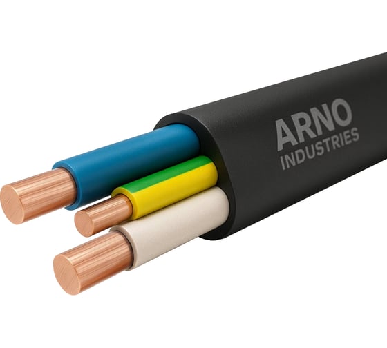 Изображение товара Кабель силовой ARNO INDUSTRIES 10м ВВГнг(А)-LSLTx 3х4-0.660 медный однопроволочный низкое дымо-газовыделение LSLTx для электромонтажа ТРТС 48882091