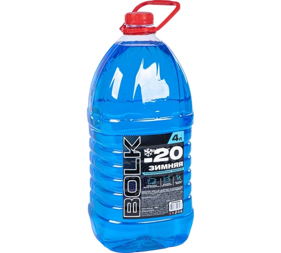 Изображение товара Жидкость омывателя BOLK незамерзающая -20 готовая 4 л BTF103002