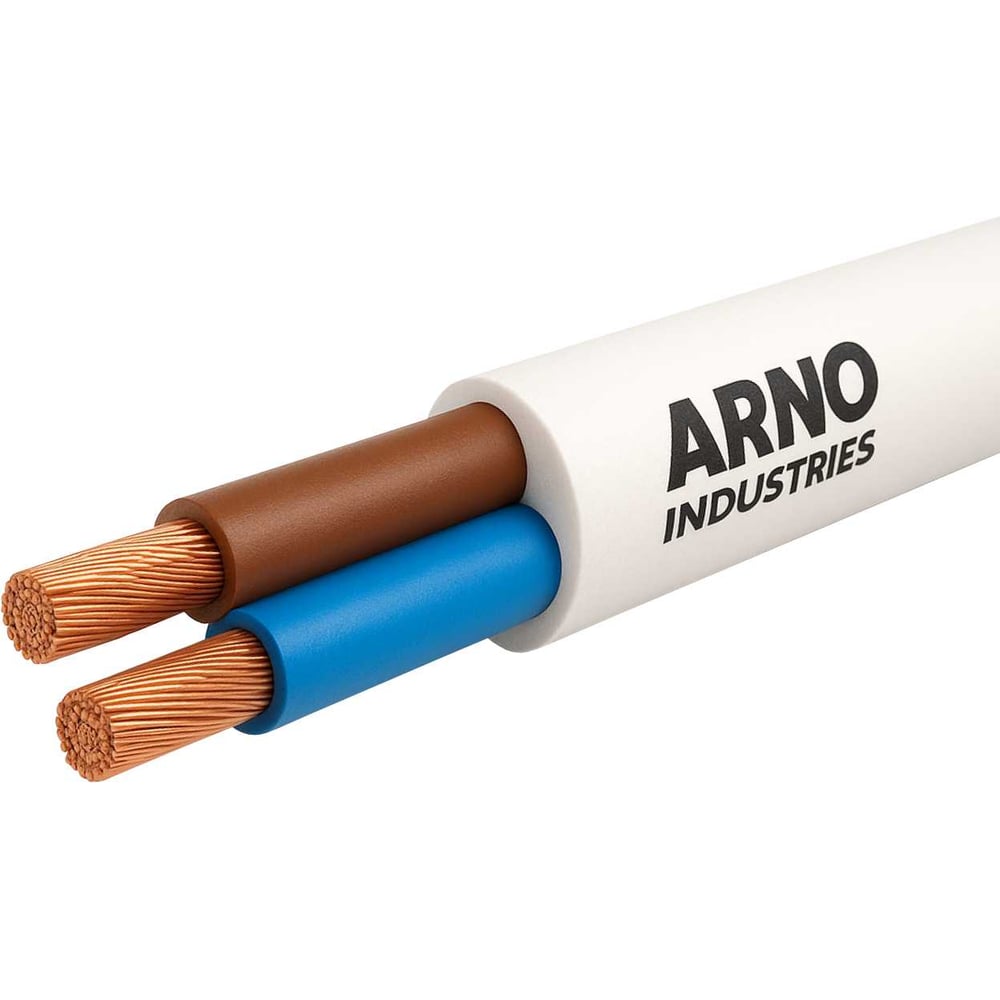 Изображение товара Провод соединительный ARNO INDUSTRIES 100м ПВС 2х2.5 белый гибкий до 380В