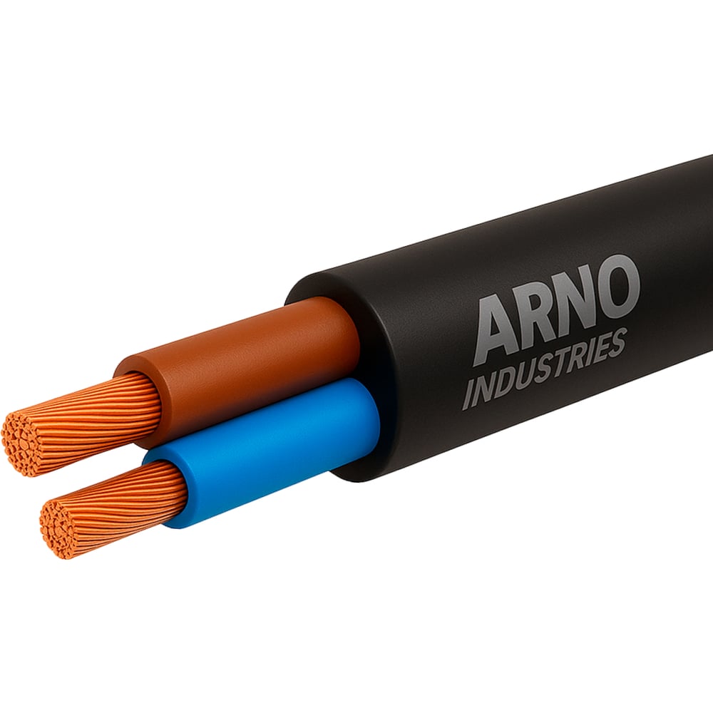Изображение товара Провод силовой медный ARNO INDUSTRIES 10м ПВСУ 2х4 черный для электромонтажа