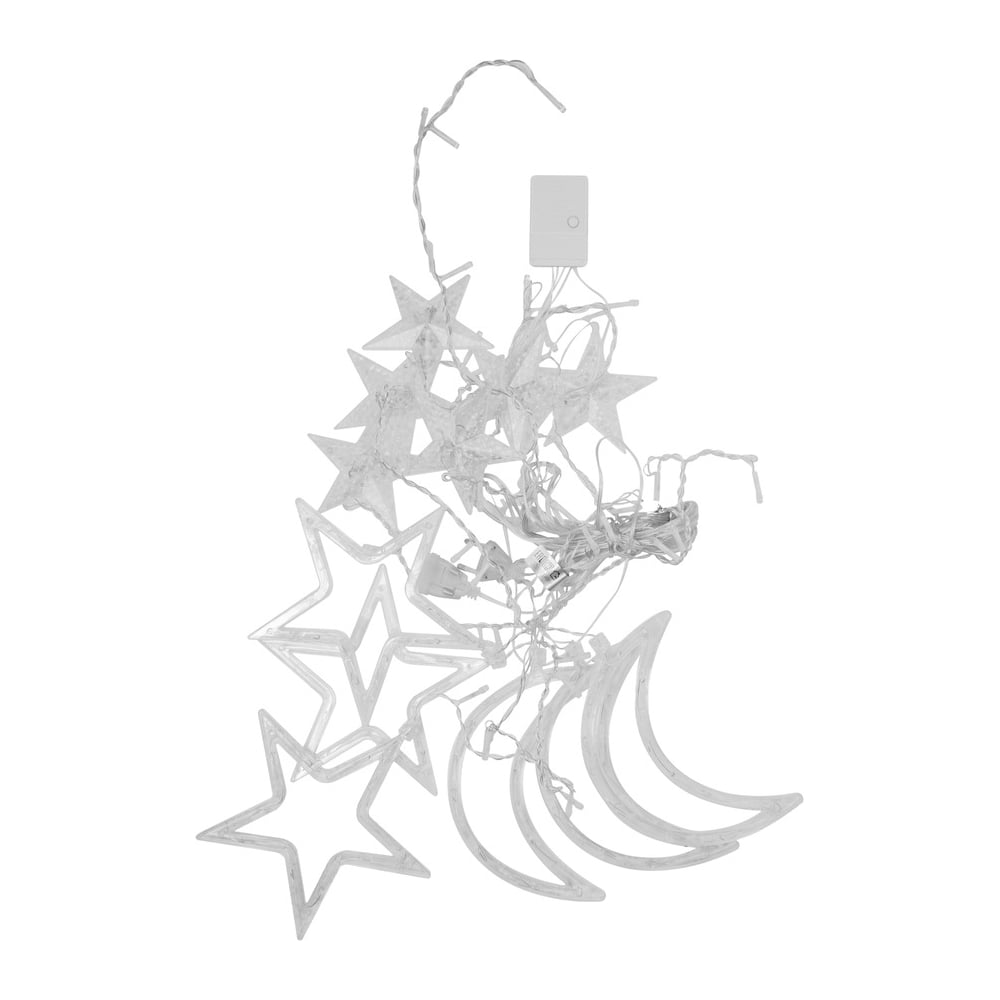 Изображение товара Гирлянда-шторка звезд и месяца CAMELION LGD-003 LED 3 метра 110 LED IP20