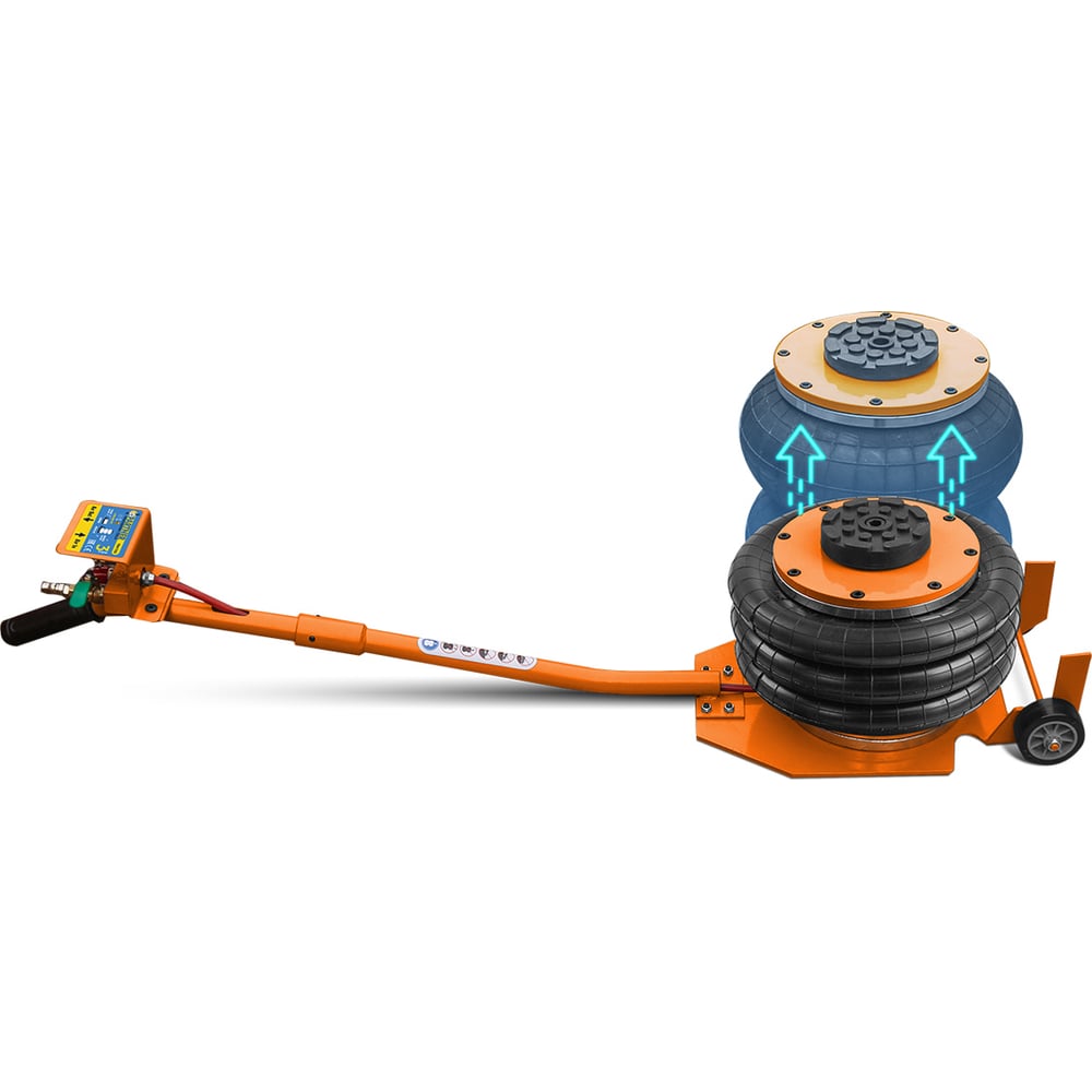 Изображение товара Домкрат подкатной пневматический Partner 3т PA-TRA1723 надежный инструмент