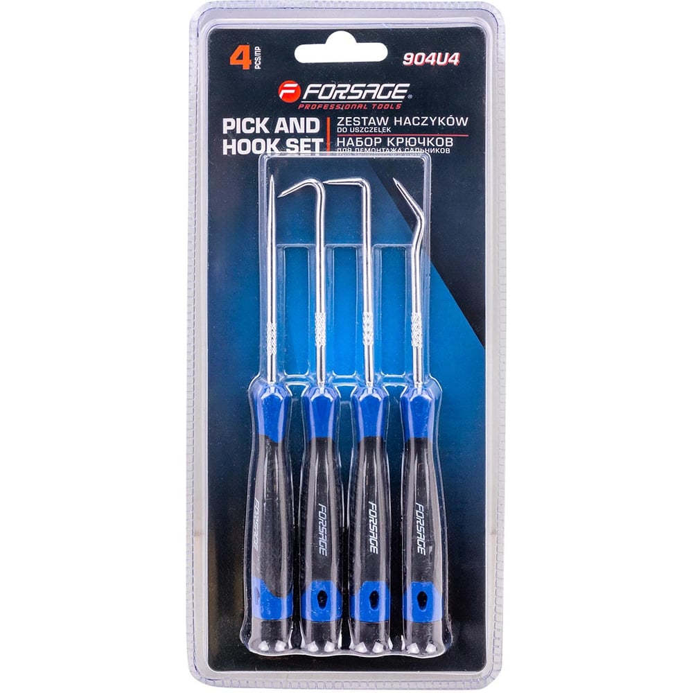 Изображение товара Набор крючков для демонтажа сальников Forsage 4 предмета