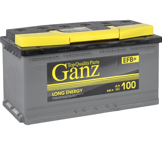 Изображение товара Аккумулятор GANZ EFB 100 А/ч прямой L+ 352x175x190 L5 EN 840 А GAEFB1001