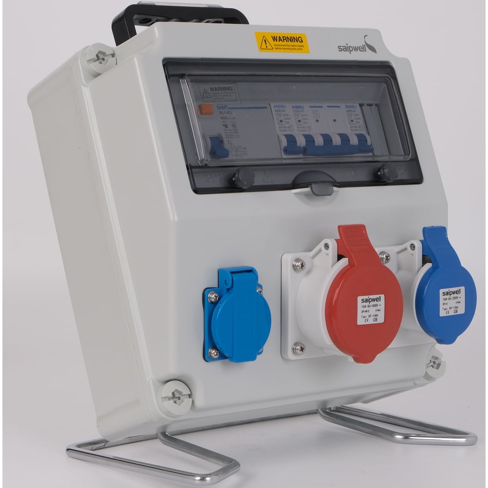 Изображение товара Распределительное устройство переносное с розетками IP44 3 шт SAIPWELL