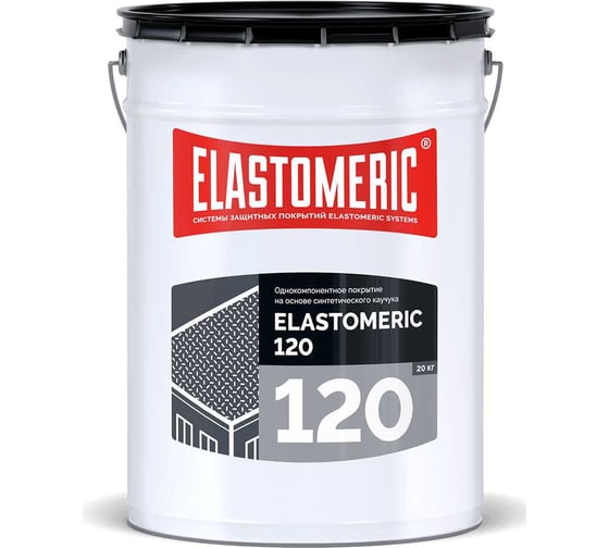 Изображение товара Мастика для кровли Elastomeric Systems Elastomeric 120, 20 кг, белый 120_belyj_10kg