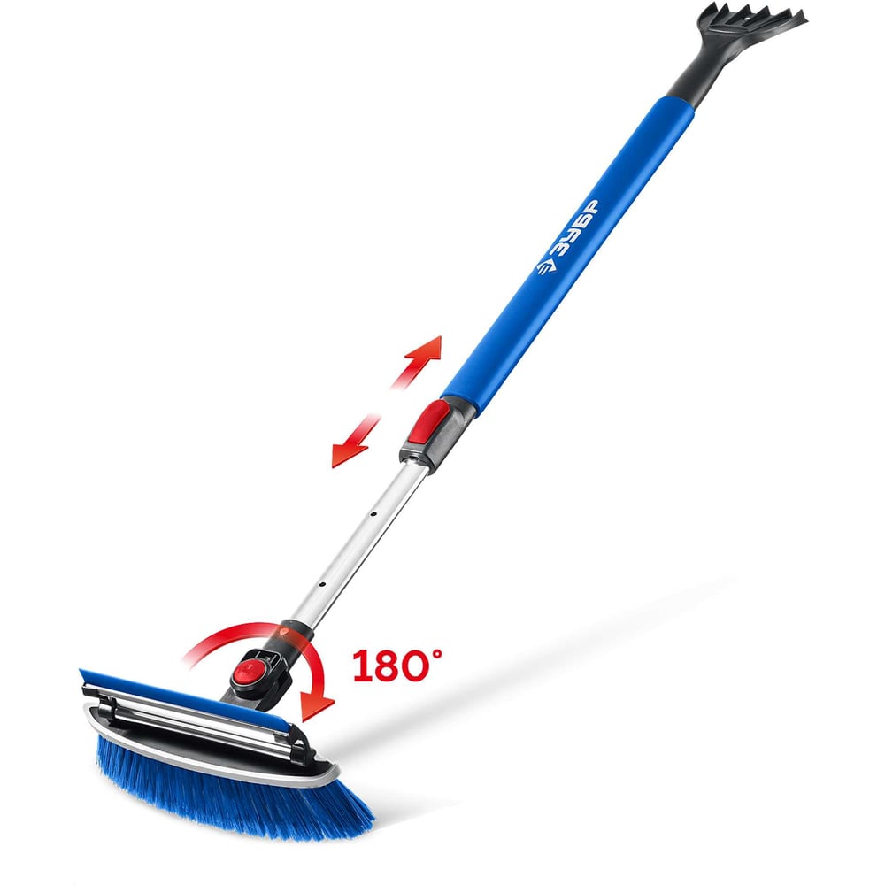 Изображение товара Телескопическая щётка с поворотной головой ЗУБР 940-1310 мм