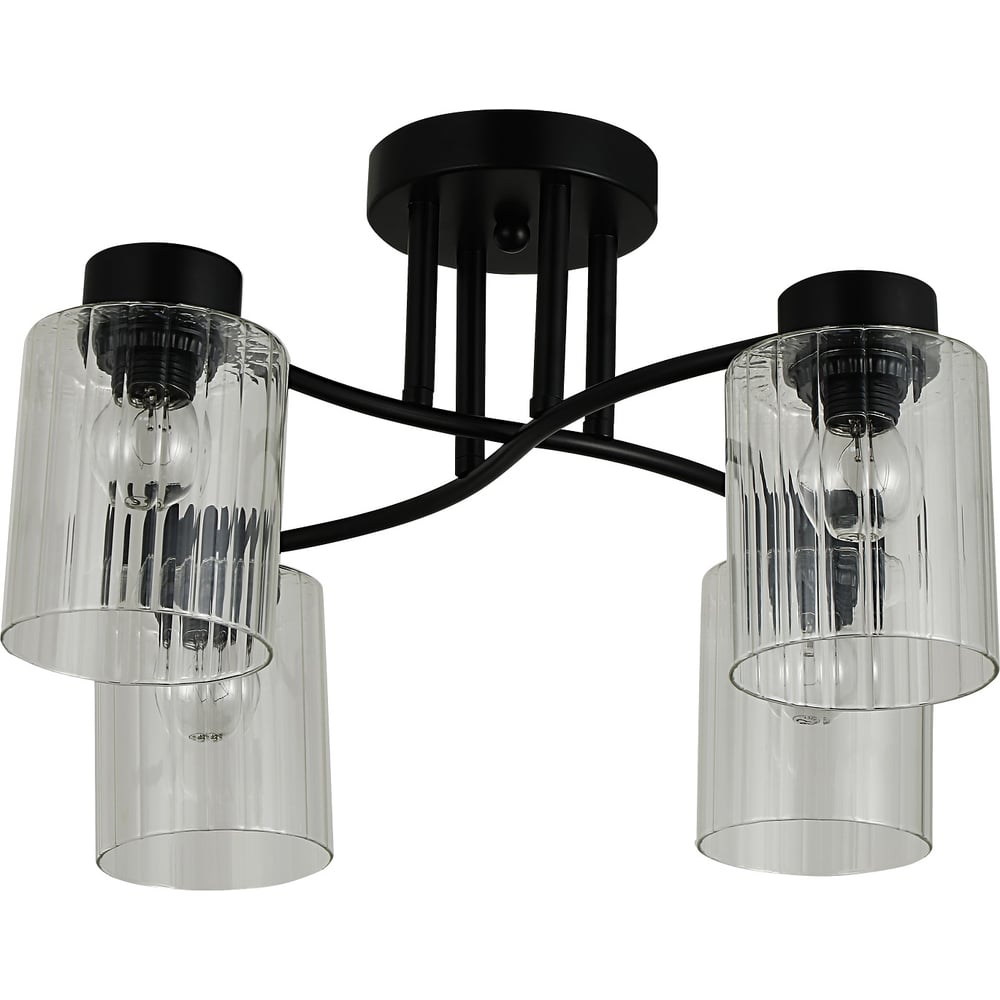Изображение товара Люстра Schaffner 4xE27 40W в черном цвете Maestra 4530-4 BK