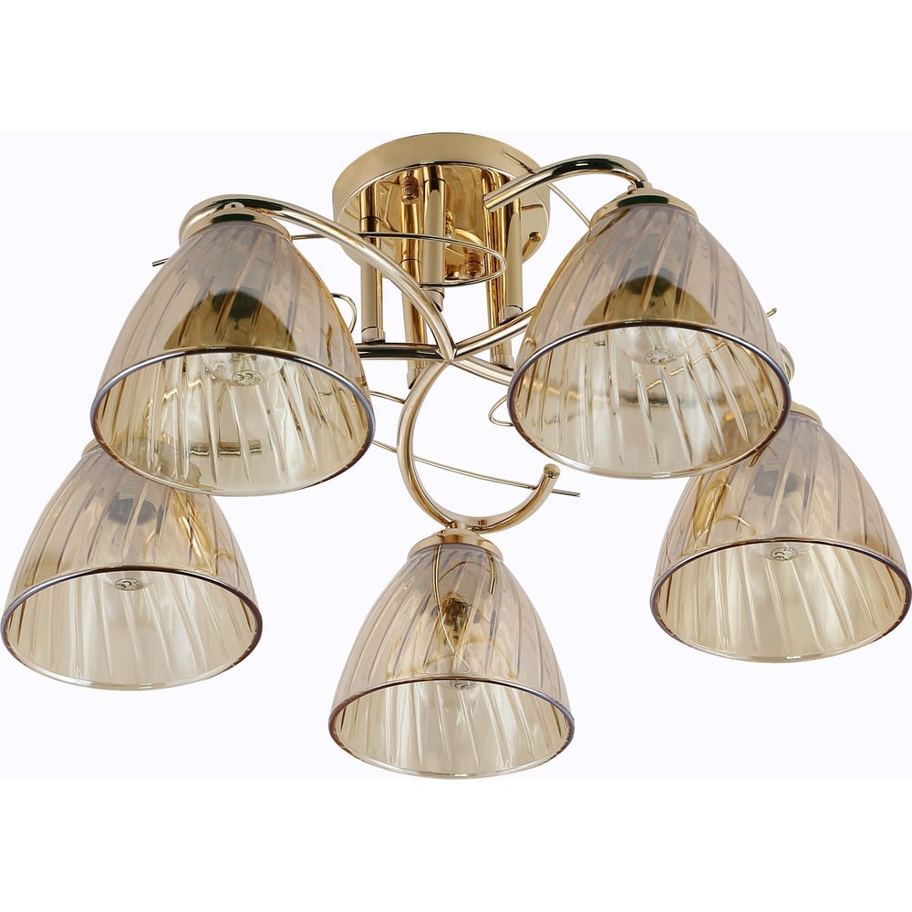 Изображение товара Люстра Schaffner 5xE27/40W Ribete 4685-5 GD в золотом цвете