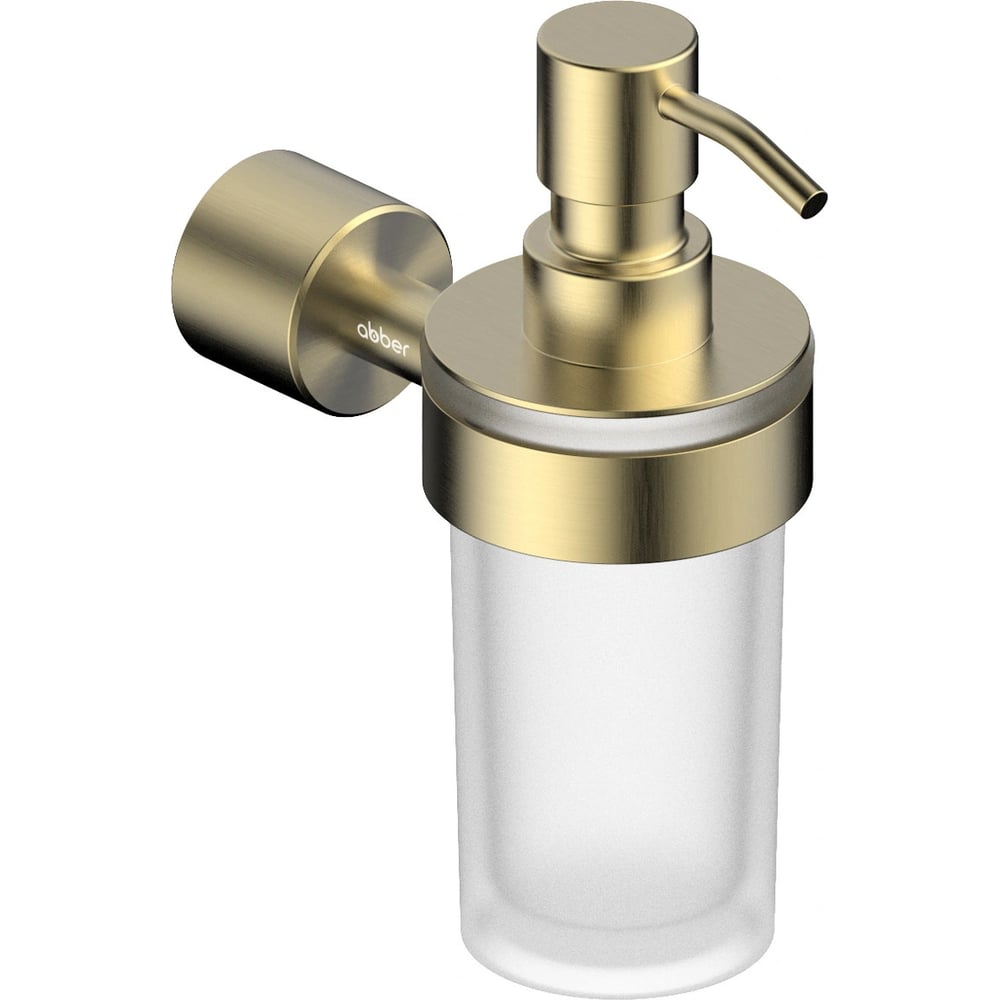 Изображение товара Диспенсер с держателем ABBER Osten 316 золото брашированное AA185A9BG наливной механический настенн