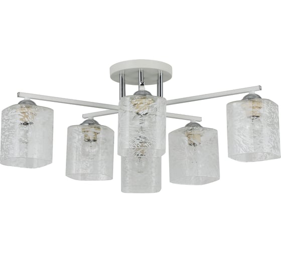 Изображение товара Люстра Schaffner 6xE27/40W (66*66*25) Epoca 4580-6 WH+CR