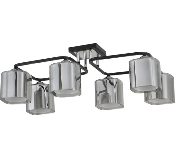 Изображение товара Люстра Schaffner 6xE27/40W (62*40*21) Gafas 4600-6 BK+CR