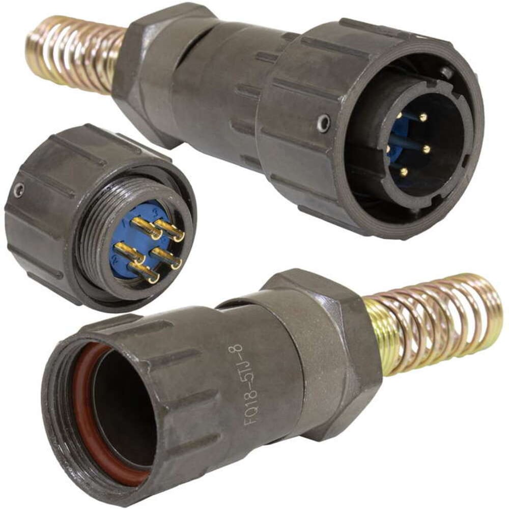 Изображение товара Разъем RUICHI FQ18-5pin TJ-8 IP67 алюминий 10A 400V кабельная установка