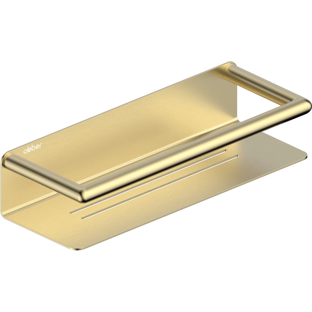 Изображение товара Полка ABBER Osten 316 золото брашированное настенная современная для интерьера