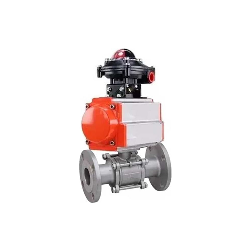 Изображение товара Кран шаровой DN.ru КШФПТ 304.180 Ду65 Ру25 с пневмоприводом