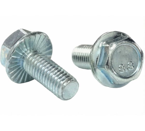 Изображение товара Болт с фланцем boltnn.ru DIN6921 М6х20 8.8 цинк с насечкой 200 шт 4687207387965