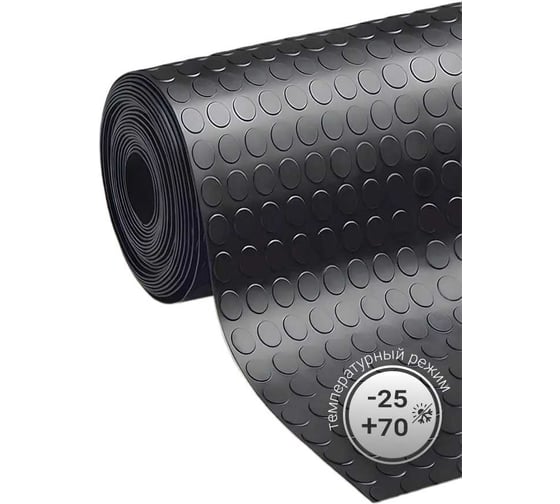 Изображение товара Резиновая напольная дорожка в рулоне QZRP 1,5х0,9 м, Монетка