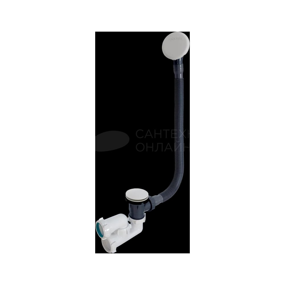 Изображение товара Слив-перелив Радомир автомат с сеточкой 40 мм для ванной белый