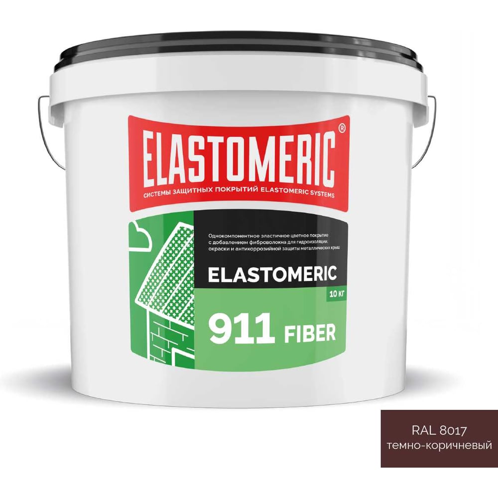 Изображение товара Мастика Elastomeric Systems Elastomeric 911 Fiber 10 кг для металла гидроизоляция