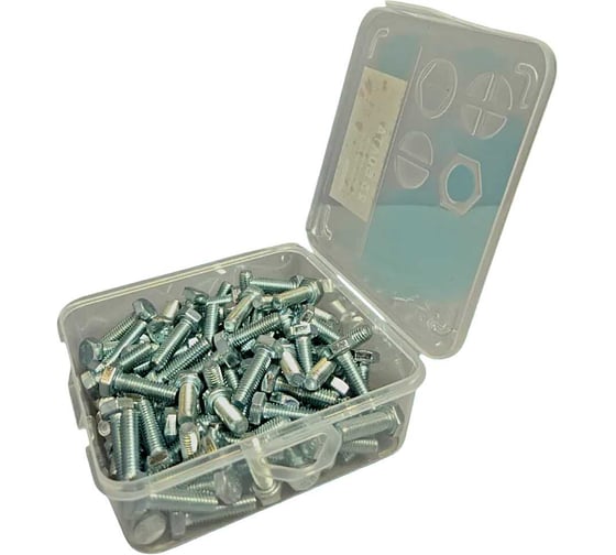 Изображение товара Болт 23 Болта высокопроч. М6х20 ОЦ к.п.8.8 DIN933 в органайзере,110 шт. А02000602032128орг-ф110