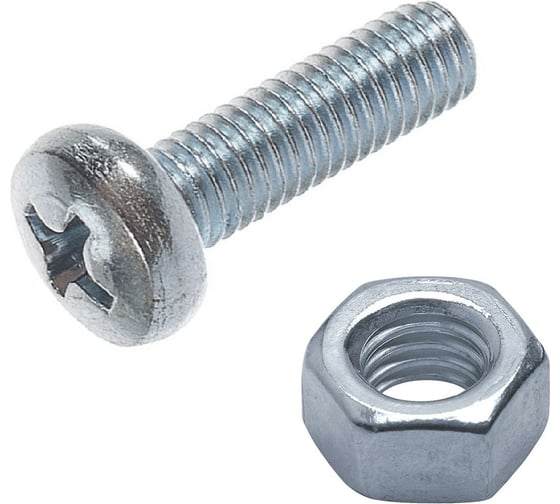 Изображение товара Винты 23 Болта нержавеющие с гайками М4 DIN7985 в органайзере НАБОР 3 20000100