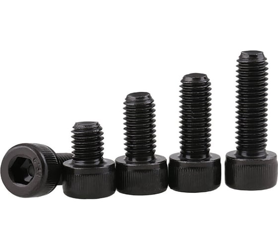 Изображение товара Винты 23 Болта М8 черные к.п.12.9 DIN912 в органайзере НАБОР 2 20000087