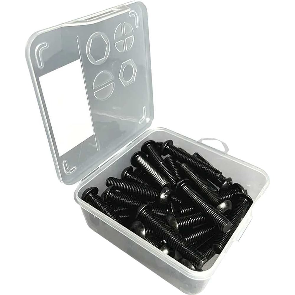 Изображение товара Винт 23 Болта чёрный 8х40 ISO 7380 к.п.10.9 в органайзере - 35 шт.