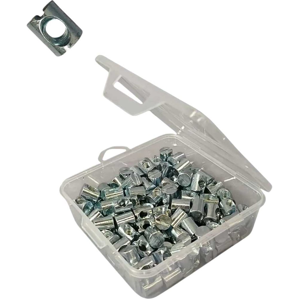 Изображение товара Гайка-бочонок 23 Болта М6 10х20, 70 шт. для мебели