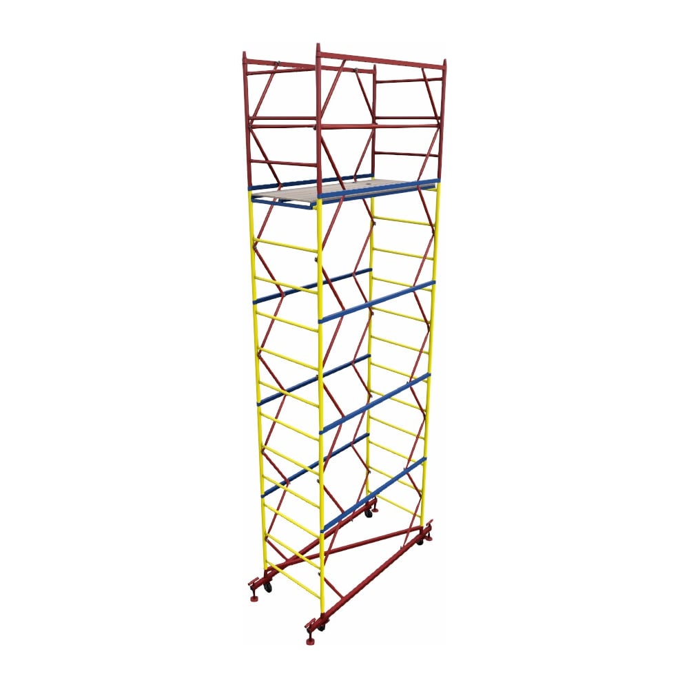 Изображение товара Вышка рабочая А5 ВП 1,0х2,0 h=6,4м с колесами и площадкой ВП1064