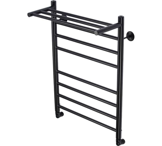 Изображение товара Водяной полотенцесушитель Comfysan Luce W-8 80/50 с полкой, черный 015497