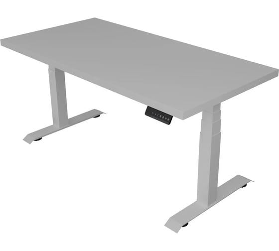 Изображение товара Стол с регулируемой высотой StolStoya ТАМЕРЛАН подстолье белое и столешница МДФ эмаль Белая 140x70 см PE412WW14070