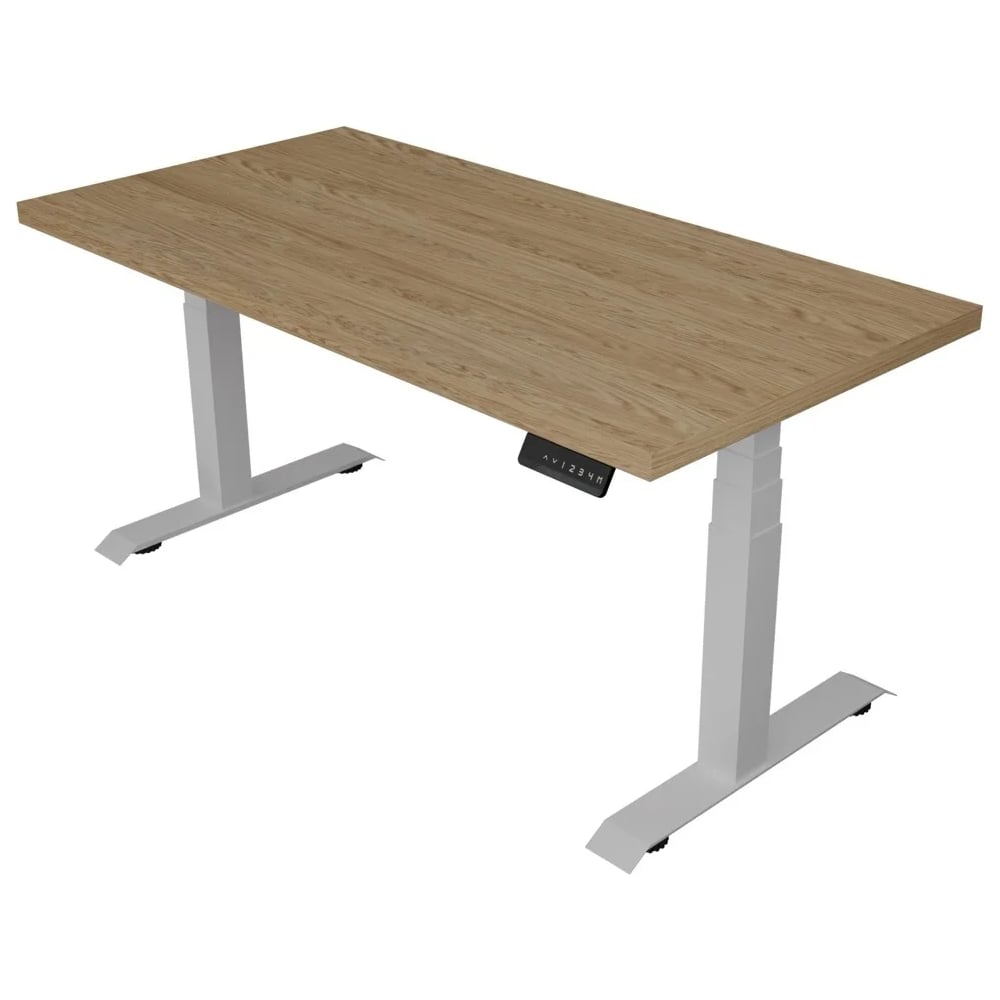 Изображение товара Стол с регулируемой высотой StolStoya ТАМЕРЛАН из МДФ шпона дуба 120х65 см