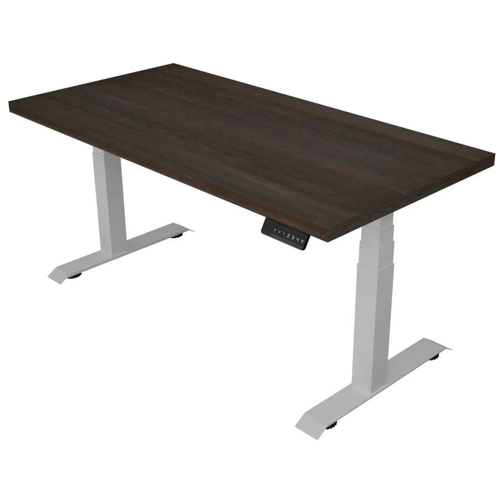 Изображение товара Стол с регулируемой высотой StolStoya ТАМЕРЛАН, МДФ дуб мореный, 140х70 см