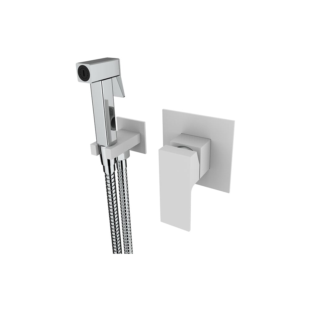 Изображение товара Комплект скрытого монтажа для биде ViEiR квадрат без термостата белый