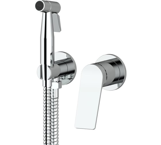 Изображение товара Комплект скрытого монтажа для биде ViEiR квадратная панель, хром однорычажный смеситель V343553