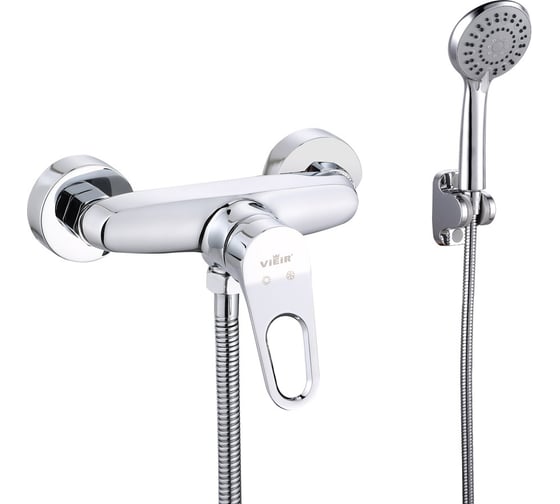 Изображение товара Смеситель для душа однорычажный ViEiR настенный, хром для управления потоком и температурой воды V023561