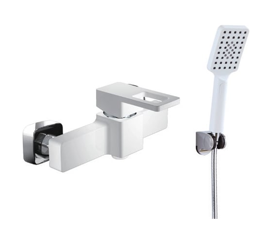 Изображение товара Смеситель для душа однорычажный ViEiR, настенный, белый V353561-F