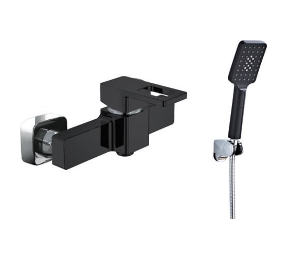 Изображение товара Смеситель для душа однорычажный ViEiR настенный, чёрный V353561-C