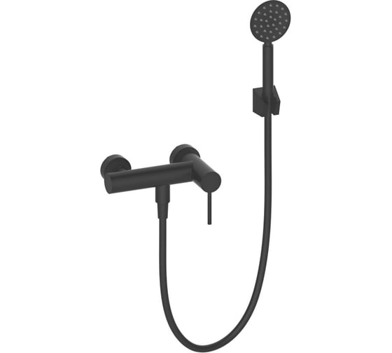 Изображение товара Смеситель для душа однорычажный ViEiR нержавеющая сталь, черный, сатин V463530-C